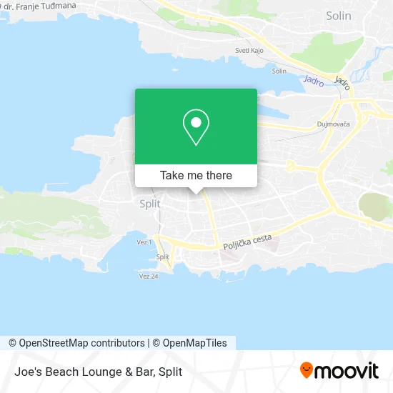 Joe's Beach Lounge & Bar map