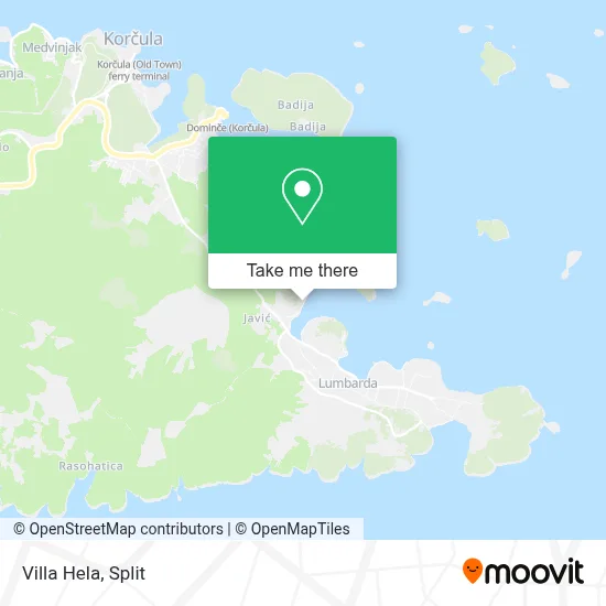 Villa Hela map