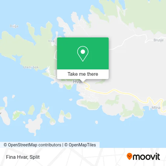 Fina Hvar map