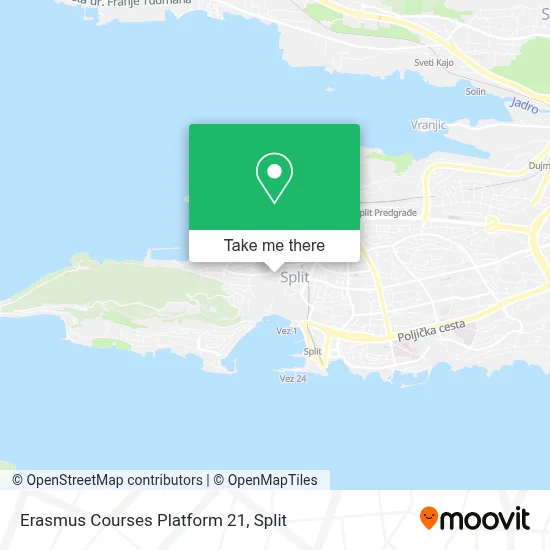 Erasmus Courses Platform 21 map