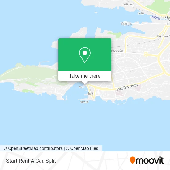 Start Rent A Car map