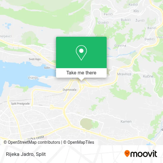 Rijeka Jadro map