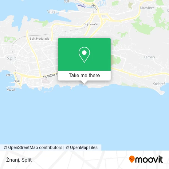Žnanj map