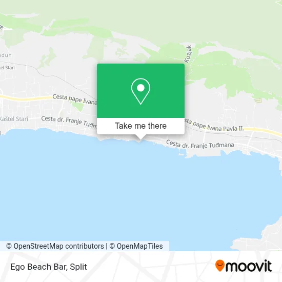 Ego Beach Bar map