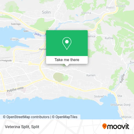 Veterina Split map