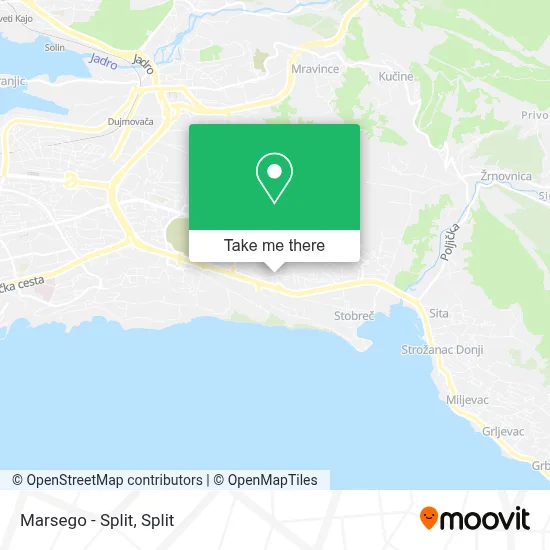 Marsego - Split map