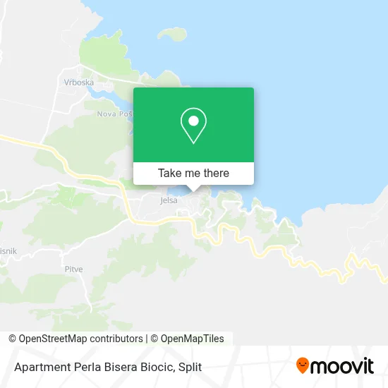 Apartment Perla Bisera Biocic map