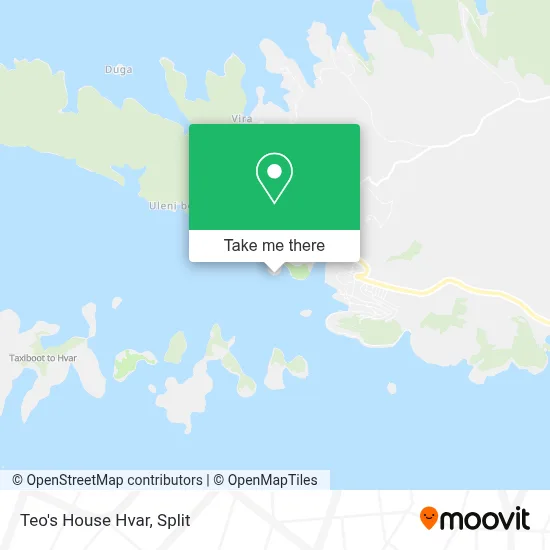 Teo's House Hvar map