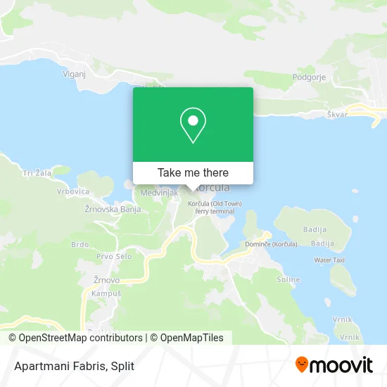 Apartmani Fabris map