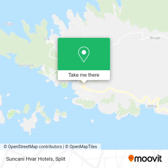 Suncani Hvar Hotels map