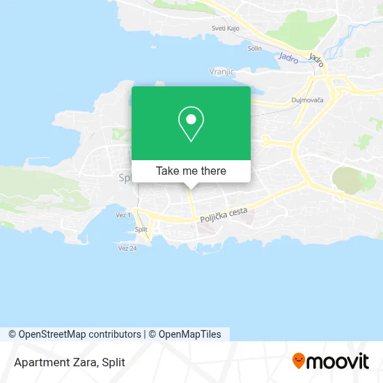 Apartment Zara map