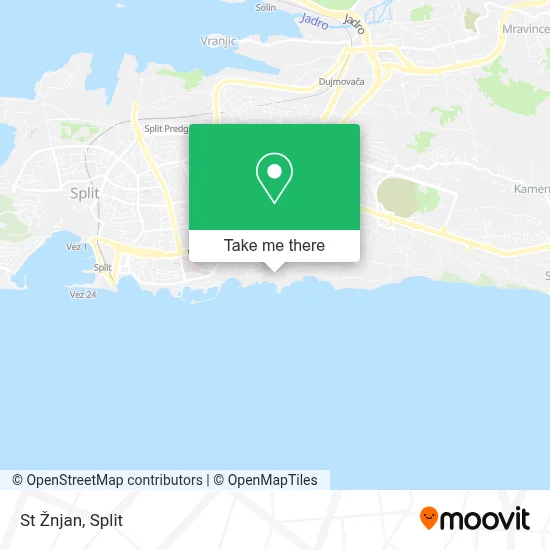 St Žnjan map