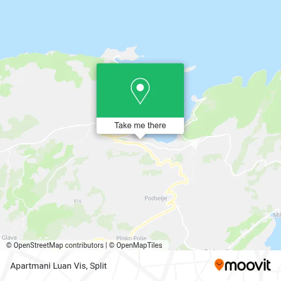 Apartmani Luan Vis map
