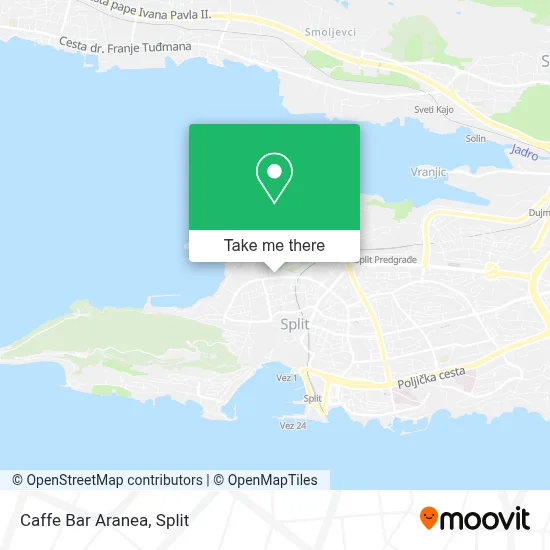 Caffe Bar Aranea map