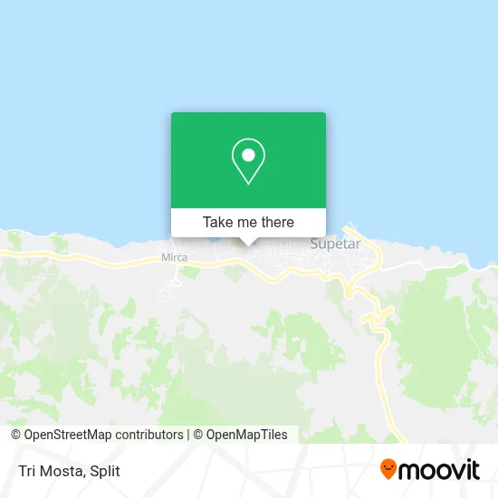 Tri Mosta map