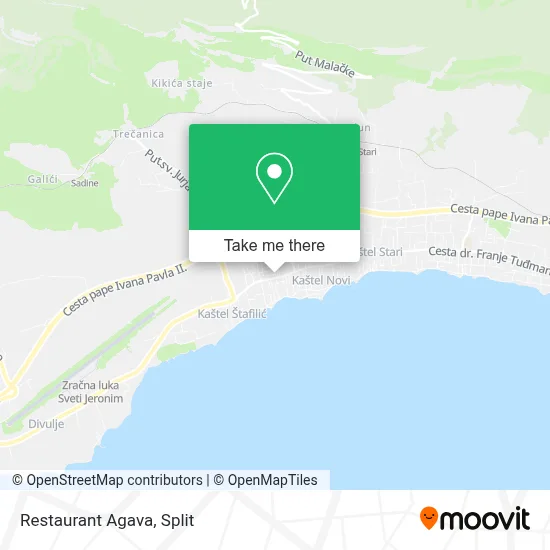 Restaurant Agava map