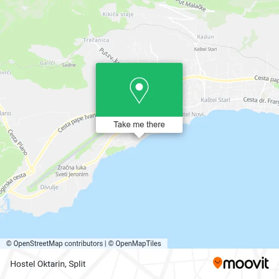 Hostel Oktarin map