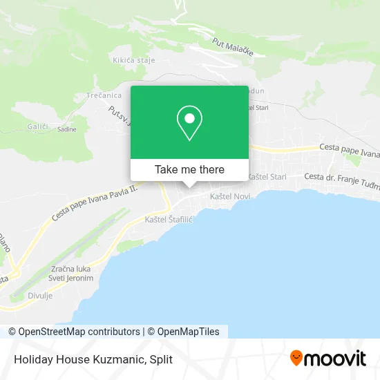Holiday House Kuzmanic map