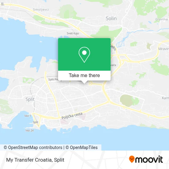 My Transfer Croatia map