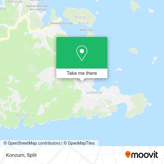Konzum map