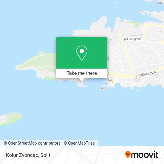 Kolur Zvoncac map