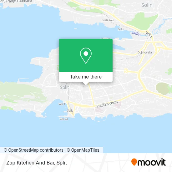 Zap Kitchen And Bar map