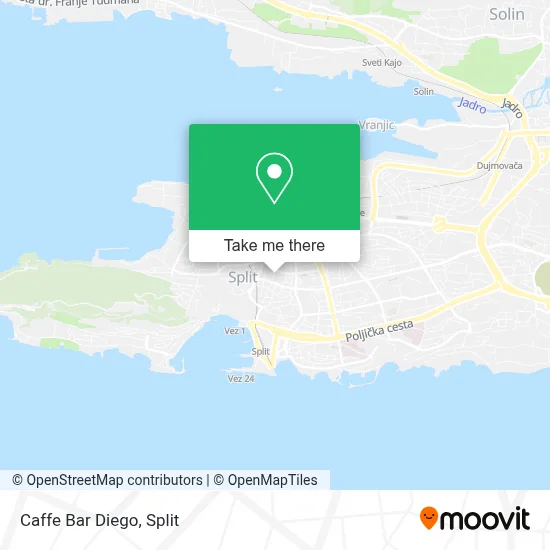 Caffe Bar Diego map