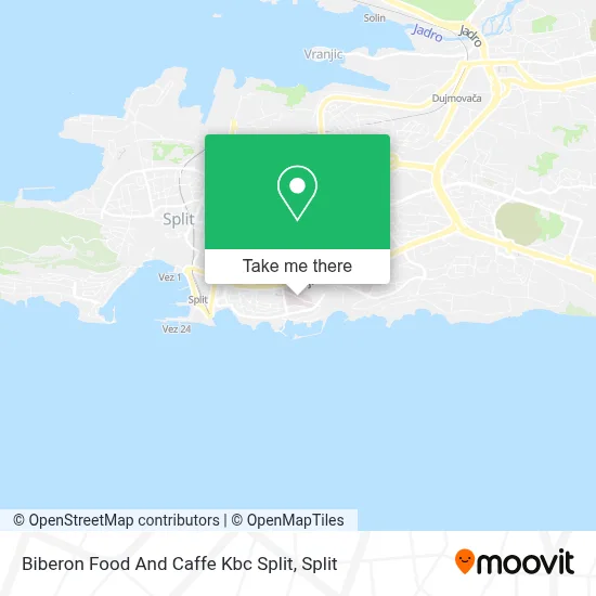 Biberon Food And Caffe Kbc Split map