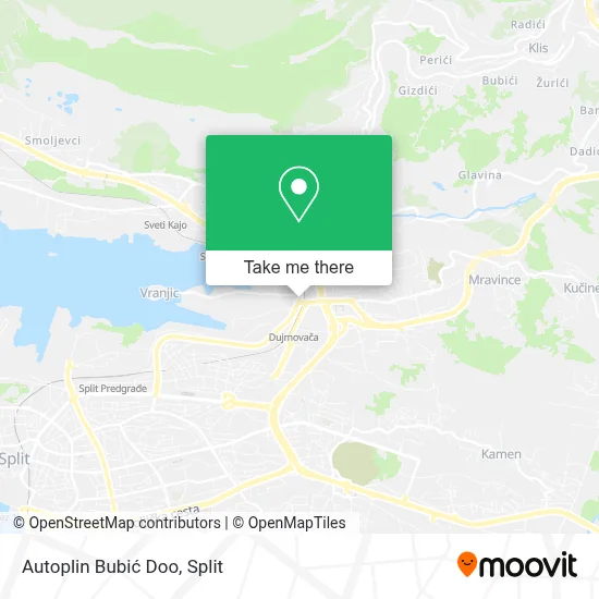 Autoplin Bubić Doo map