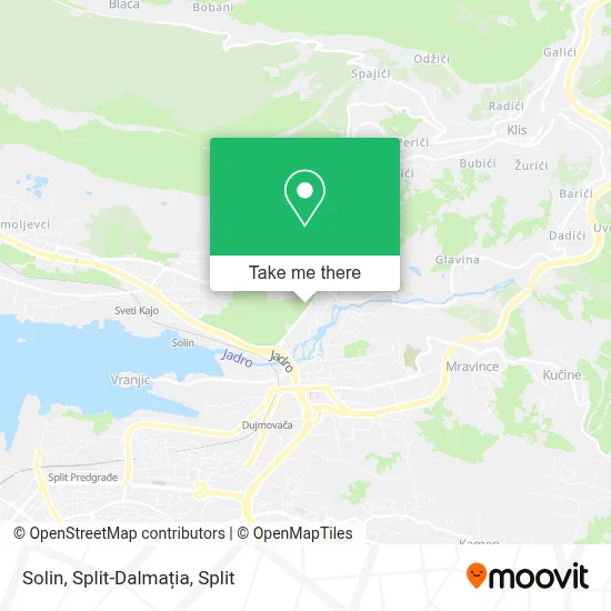 Solin, Split-Dalmația map