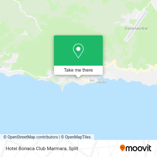 Hotel Bonaca Club Marmara map