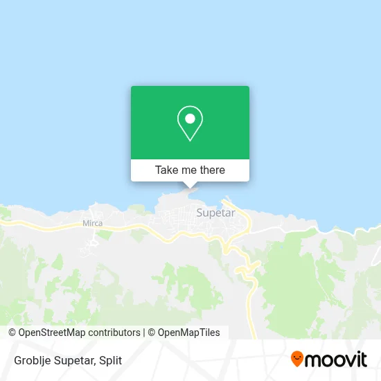 Groblje Supetar map