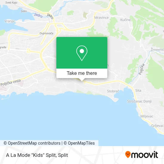 A La Mode "Kids" Split map