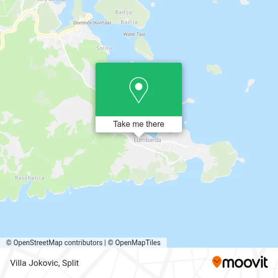 Villa Jokovic map