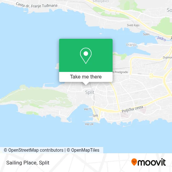 Sailing Place map