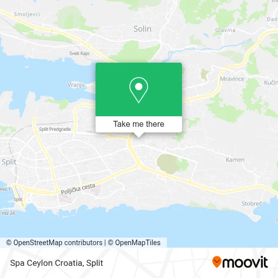 Spa Ceylon Croatia map
