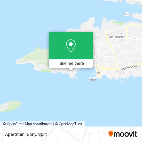 Apartmani Bony map
