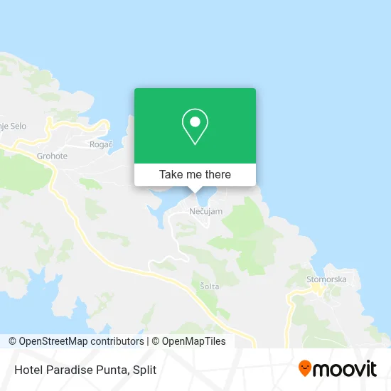 Hotel Paradise Punta map