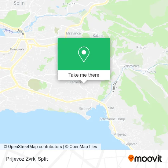 Prijevoz Zvrk map