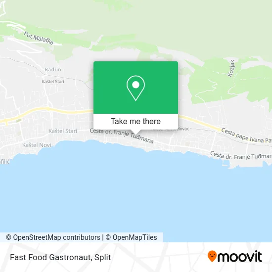 Fast Food Gastronaut map