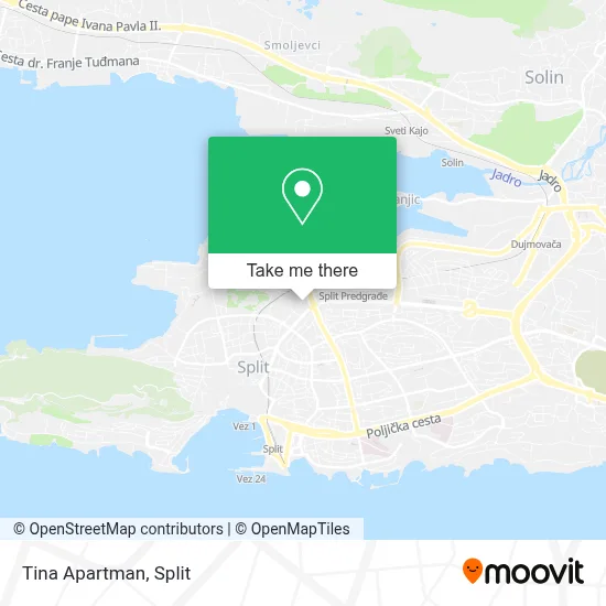 Tina Apartman map