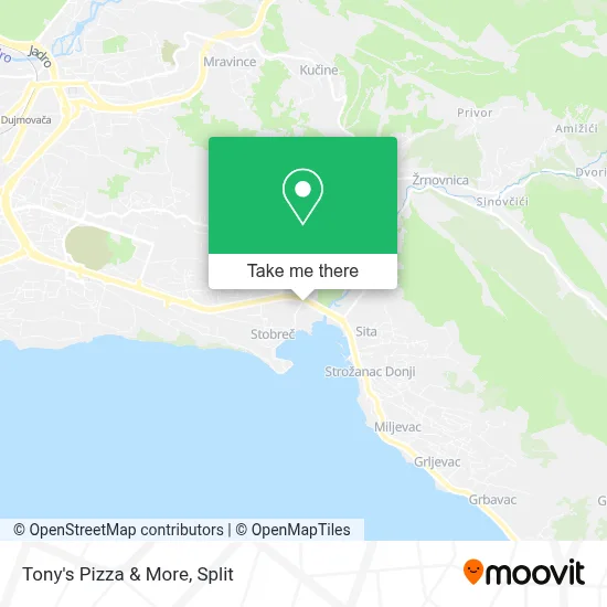 Tony's Pizza & More map