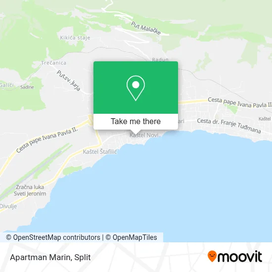 Apartman Marin map