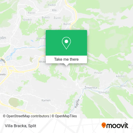 Villa Bracka map