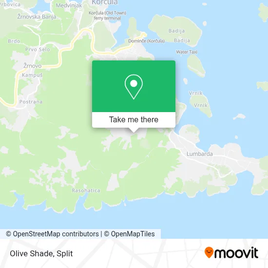 Olive Shade map