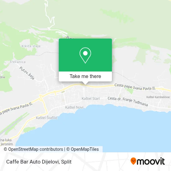 Caffe Bar Auto Dijelovi map