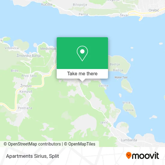 Apartments Sirius map