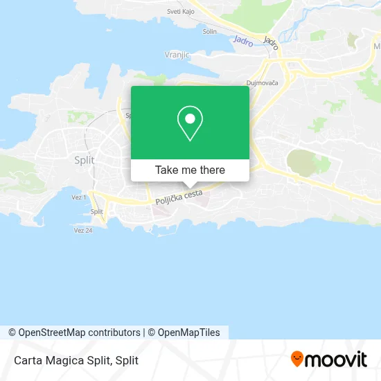 Carta Magica Split map