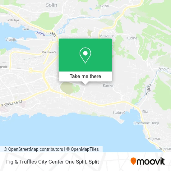 Fig & Truffles City Center One Split map