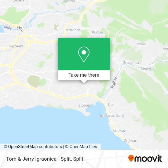 Tom & Jerry Igraonica - Split map